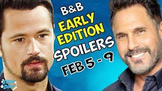 Bold and the Beautiful Early Spoilers February 5-9: Thomas Fights & Bill Pursues! #boldandbeautiful