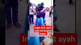 Momen haru TNI pergi Tugas