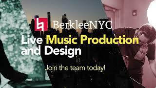 Live Music Production and Design Master's Degree at BerkleeNYC