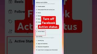 How to turn off Facebook Profile? #shortsfeed #facebooktrick  #facebooktips #lockfacebookprofile