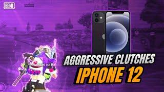 AGRESSIVE 1v4 CLUTCHES| IPHONE 12 SMOOTH + EXTREME PUBG / BGMI TEST 2023