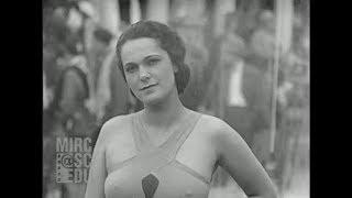 Deauville Beauty Contest, Miss France Yvette Labrousse, 1930, real sound