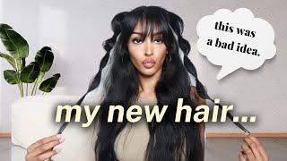 haircare tips ft. my new BANGS… ft. my go-to *easy* hairstyles