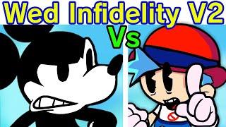 Friday Night Funkin' VS Mickey Mouse - Wednesday's Infidelity Part 2 FULL Week + Cutscenes (FNF Mod)