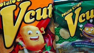 VCUT Potato Chips spicy barbeque cheese onion & garlic