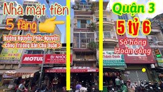 Quận 3. Nhà 5 tầng 29 Nguyễn Phúc Nguyên 5,6 tỷ #0933797979 #nhadatsaithanh