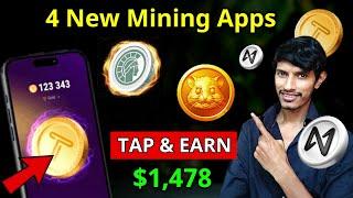 Top 4 Crypto Mining Apps 2024  Tap & Earn Money From Your Phone 