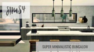 Sims 4 | Super Minimalistic Bungalow | Stop Motion Speed Build | NOCC | Console PS4