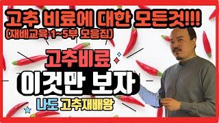 고추 재배교육 풀버전(1~5부 합본) 고추비료에 대한 모든 것! 여기에서 확인하세요! | 농사 100단