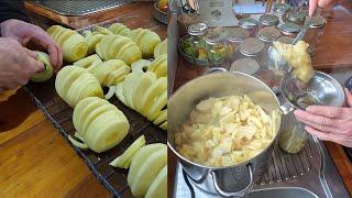 Apples - Drying and Bottling.