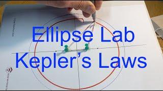 Drawing Ellipses for the Kepler's Laws Ellipse Lab