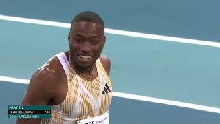 Grant Holloway Continues His 60m Hurdle Win Streak, Dominates Opening Round In Lievin