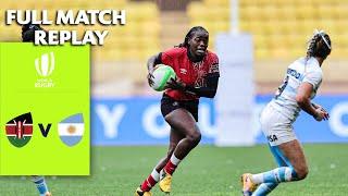 Kenya pull off a THRILLING win! | Women's Quarter Final | Sevens Repechage | Full Match Replay