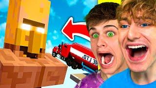 EXTRÉMNÍ AUTA vs MINECRAFT VILLAGER BITVA! + @bouchalreakce7520