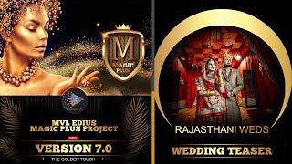 Edius Wedding Teaser II Promo  II Rajasthani Theme II MVL  Edius Magic Plus V 7