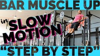 How to do Bar Muscle Up / SLOW MOTION / Step by Step Beginner /Crossfit® Tutorial