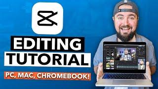 CapCut.com Editing Tutorial For PC and Chromebook! (COMPLETE Guide)