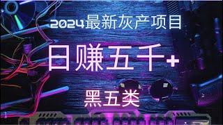 【 灰产 】2024赚钱项目 野路子赚钱方法 最新最稳灰产项目教程 赚钱方法非常简单 有手机就行了