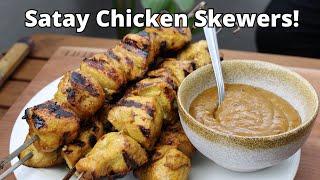 Satay Chicken Skewers | 31 Days of BBQ