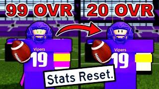 I RESET My GLOBAL STATS in Football Fusion 2! (Roblox)