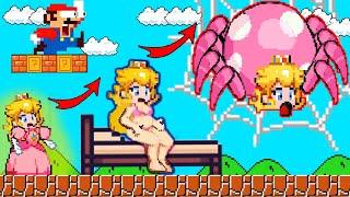 What Happened to Shock Mario - Spider with Princess Peach's Head | 8 bit Cartoon Animation