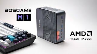 BOSGAME M1 First Look, An All-New Powerful Ryzen Mini PC with Built in Speakers