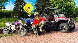 Den's shopping story on his quad bike