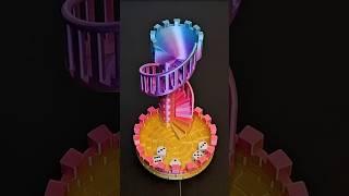 3D printed Dice Tower Castle Stairs
