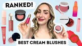 RANKING THE BEST CREAM BLUSHES  WHICH IS BETTER?? RARE BEAUTY, CHARLOTTE TILBURY, GLOSSIER, NARS