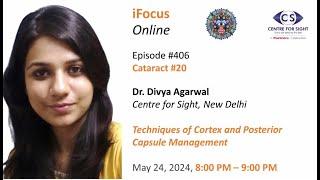 Techniques of Cortex and PC Management by Dr Divya Agarwal, Friday, May 24, 8:00 PM