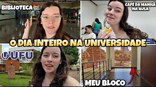 UM DIA INTEIRO COMIGO NA UNIVERSIDADE FEDERAL l Rotina Universitára!