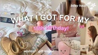 WHAT I GOT FOR MY 18th BIRTHDAY | girly gift & wishlist ideas ˚ ༘Y