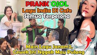 Prank Ojol || Main Lagu India DiCafe, Semi TERPESONA !! Cewek Ini Nggak Mau Pulang