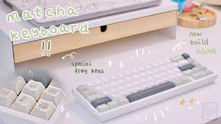 Studio Vlog ️ Matcha Keyboard ASMR, Novelty froggie keycaps!!