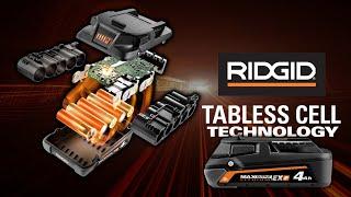 RIDGID 18V 4Ah MAX Output EXP Battery with Tabless Cell Technology