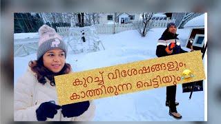 പെട്ടി വന്നു പെട്ടി #finlandmallu #winterwonderland #family #malayalam #kerala #family