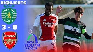 Sporting CP 3-0 Arsenal | UEFA Youth League u19 Highlights & Goals