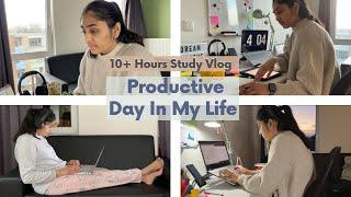 STUDY VLOG - 10+ Hours Productive Study Day In My Life