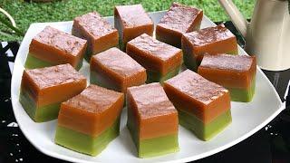 RESEP KUE TALAM PANDAN GULA MERAH