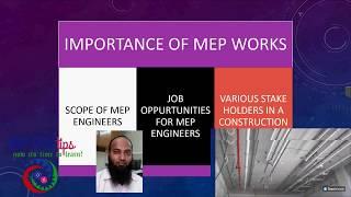 MEP works Installation brief DEMO by MEP TECH TIPS in english