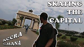 SKATING AROUND NATIONAL MONUMENTS - THE CITY OF ACCRA GHANA