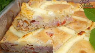 ONION Pie with Ham and Cheese | Easy and Delicious Blender Recipe - Onion and Parsley