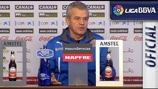 Rueda de Prensa de Aguirre tras el Osasuna (1-0) RCD Espanyol - HD