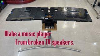 Take the broken speaker on Samsung Qled TV to create the world's most unique music player.