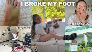 I BROKE MY FOOT and have a toddler… VLOG