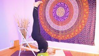 Yoga for Tiredness + Fatigue - A Practice of Gentle Yoga Inversions and Self Massage