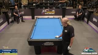 10-BALL ▸ 2021 CSI Michigan Open  ▸M. Krause vs T. Hohmann