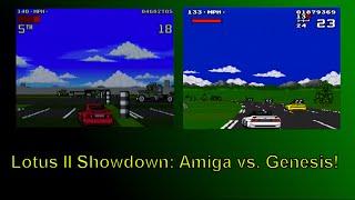 Cool and Unusual Games: Lotus Turbo Challenge II (Amiga vs. Genesis) Review!