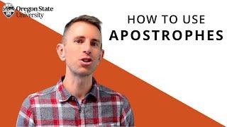 "How to Use Apostrophes": Oregon State Guide to Grammar