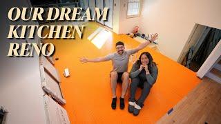 EP 8: Let's Get Ready To Tile!! | OUR DREAM KITCHEN RENOVATION